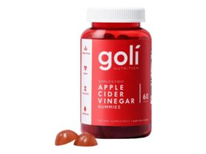 Goli Apple Cider Vinegar Gummy Vitamins - 60 Count - Vitamin B12, Gelatin-Free, Gluten-Free, Vegan & Non-GMO