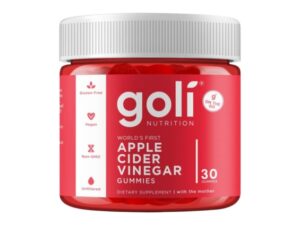 Goli Apple Cider Vinegar Gummy Vitamins - 30 Count - Vitamins B9 & B12, Gelatin-Free, Gluten-Free, Vegan & Non-GMO